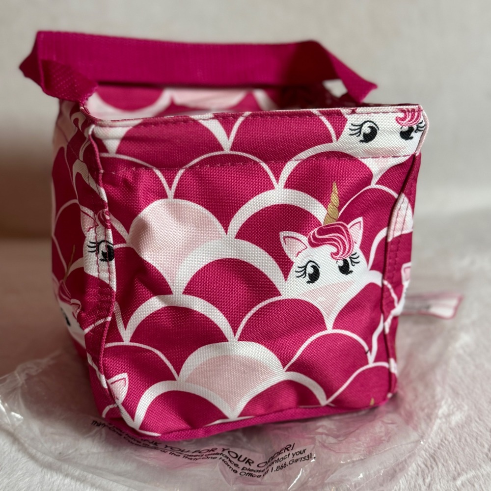 Thirty-One Littles Carry-All Caddy Unicorn Dreams Pink & White - New in Package